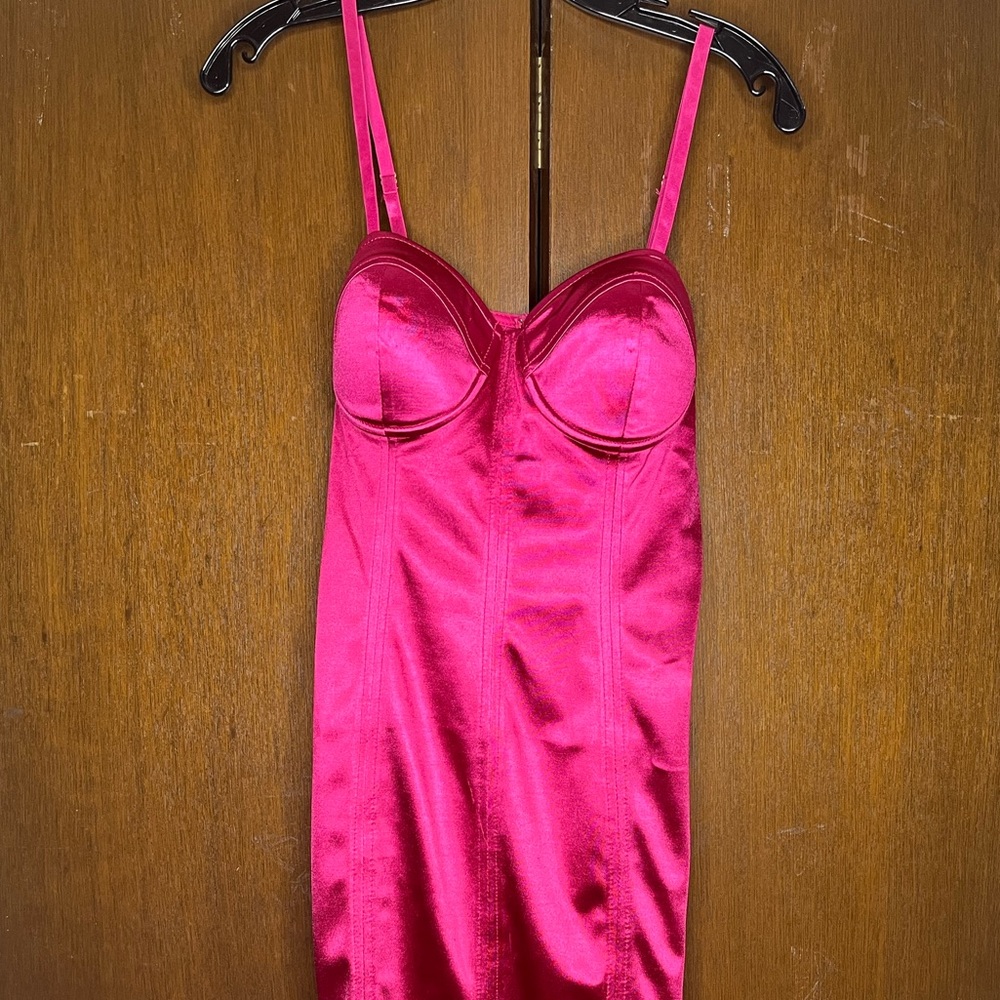 Pink padded cup dress